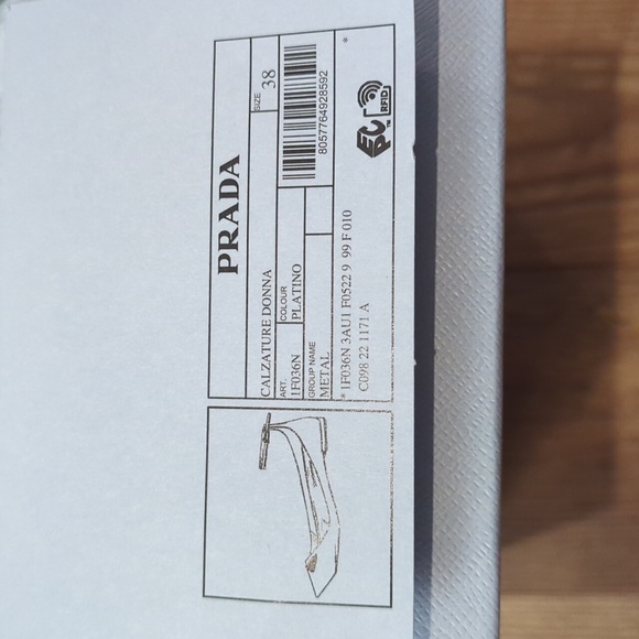 Prada Ballet Flats Gold Leather - Picture 8 of 11